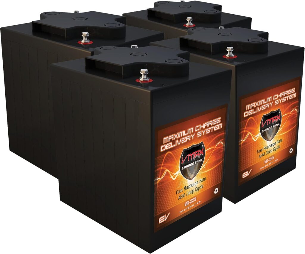 picture of VMAX V6-225 SoAGM Solar battery Bank